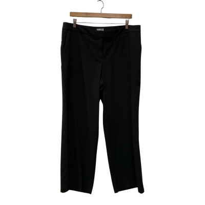 Jacqui-E Womens  Size 18 Petite Wide Leg Pants Black  