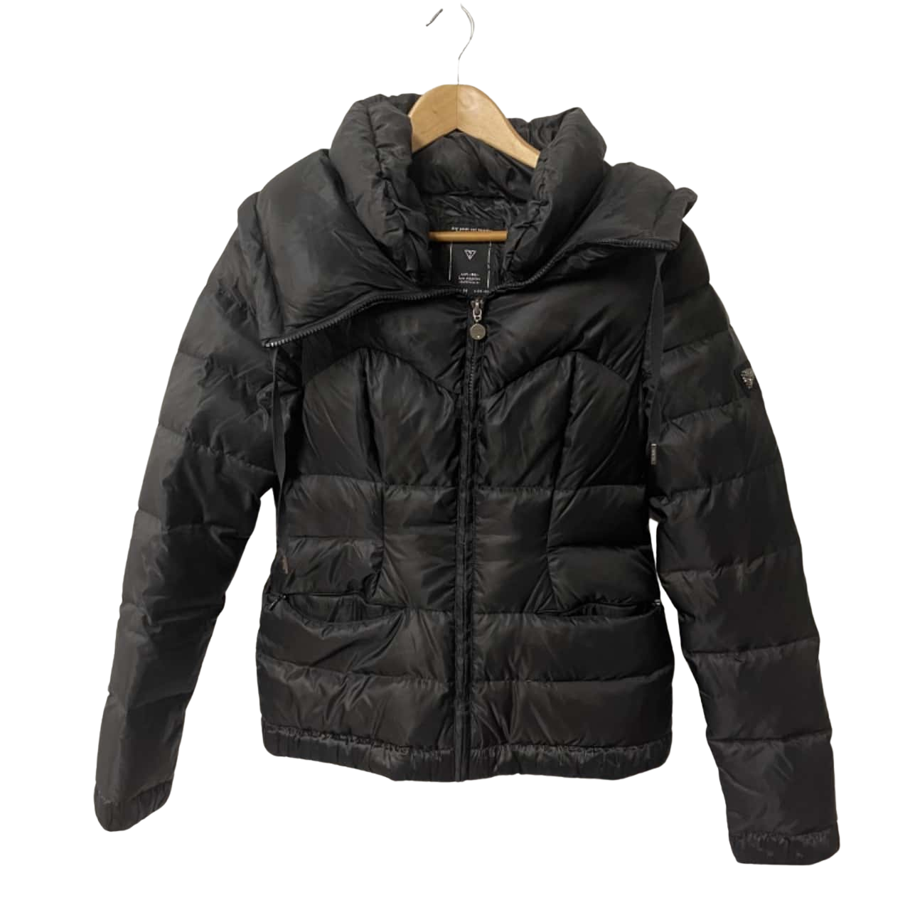 Guess Womens Size S Puffer Jacket Black