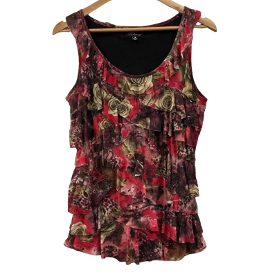 Teaberry Womens  Size 10 Singlet Top Floral