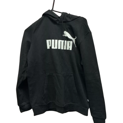 Puma Mens  Size M Hoodie Black  / White 