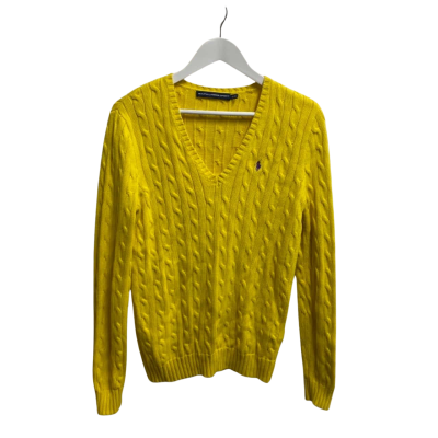 Polo Ralph Lauren Unisex  Size L  Knit Long Sleeve Sweater Yellow 