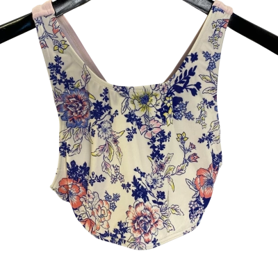 Billabong Womens  Size 14 Bikini Top Floral / Off White 