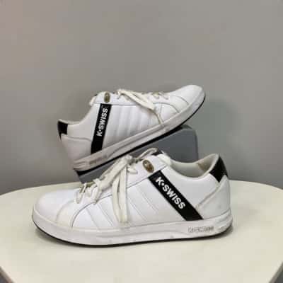  K•Swiss Mens Trainers Size 10 Black  / White 