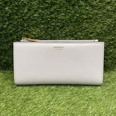 Oroton Seafoam Blue Long Bi-fold Wallet