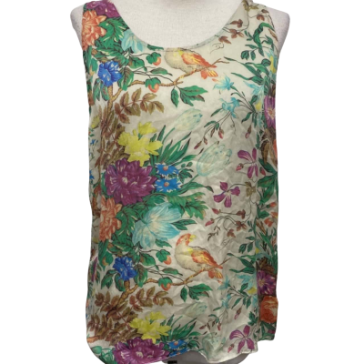 Zimmermann Womens  Size 1 Singlet Top Floral Hundred percent silk