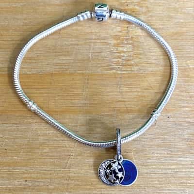 Pandora Sterling Silver Star Charm Bracelet (Stamped 925)