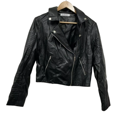Style State Women's Size 12 Biker Jacket Style Black  