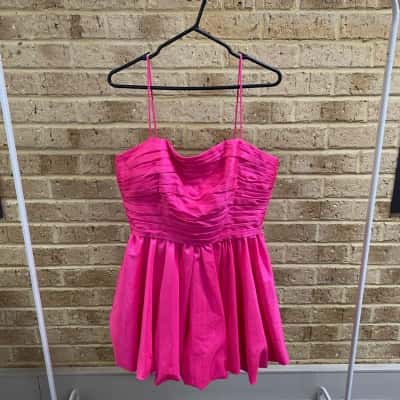  Womens Helen O’Connor flamingo puff dress Size 12 