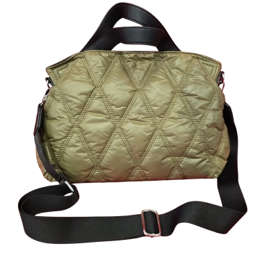 Black Caviar Womens Green Quilted Handbag/Adjustable Crossbody bag