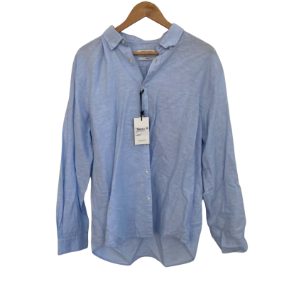 Industrie Mens  Size L Long Sleeve Shirt Blue 