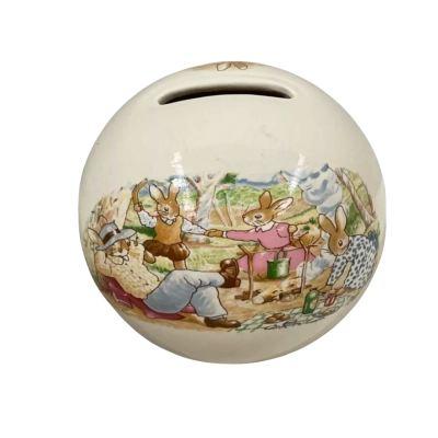 Royal Doulton Bunnykins Money Ball Money Box, 9cm Diameter