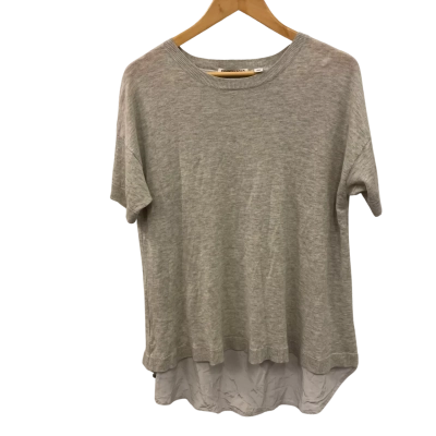 Country Road Womens  Size L 3/4 Sleeve Top Grey 