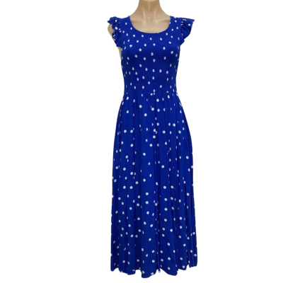 Mister Zimi Womens Size 10 Blue Polka dot Dress