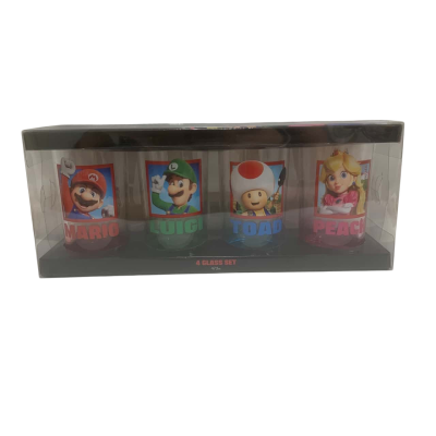Super Mario Bros Movie Glass Cup Set