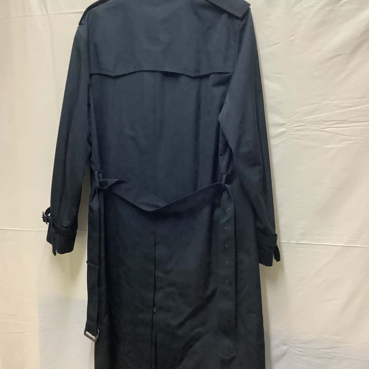 London Fog Mens Black Trench Coat Size 97R(s)
