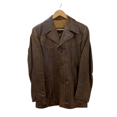 R.T. Whyte's Menswear of Canberra. Mens  Size 36 Leather Jacket Brown 
