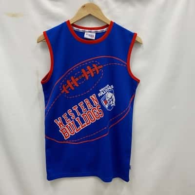 AFL Kids Singlet Size 16 Blue 