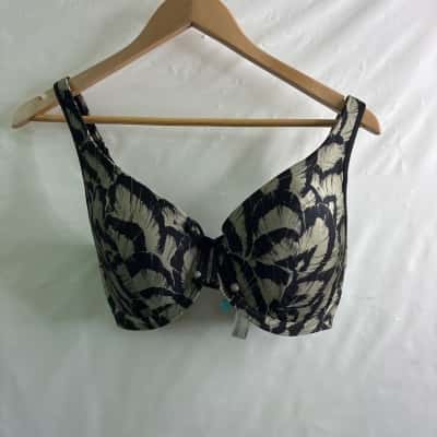  Prima Donna Swim Women’s Size EU 32 Bikini Top Black / Green BNWT