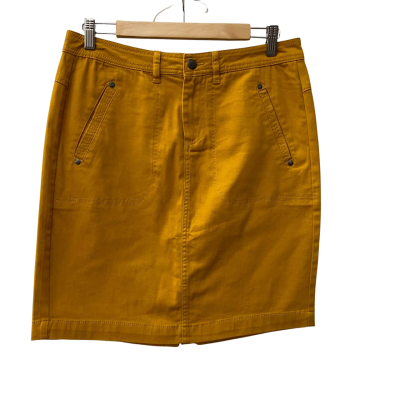 Katies Casual Mini Skirt in Mustard Size 10
