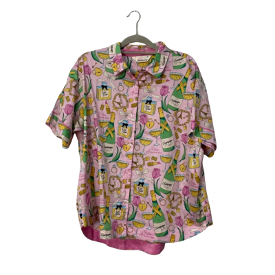 BNWT Peter Alexander Buttoned PJ Shirt Size XL Pink  