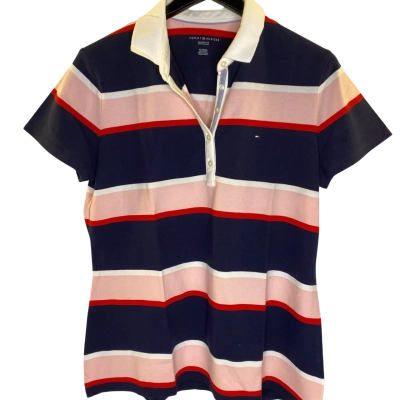 Tommy Hilfiger Mens  Size XL Short Sleeve T-shirt Black  / Pink  / Red / White 