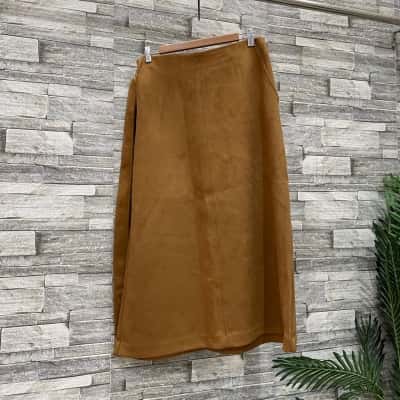 Dotti Womens  Size 10 Maxi Skirt Brown 