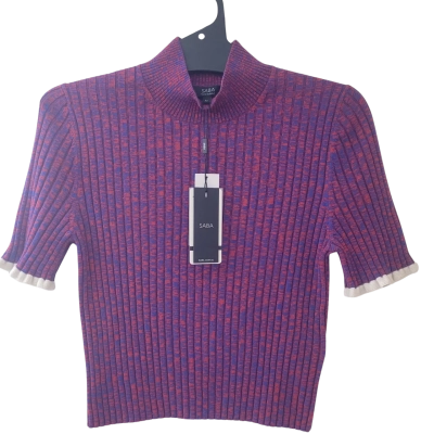 Saba Womens  Size M Rib Crop Knit