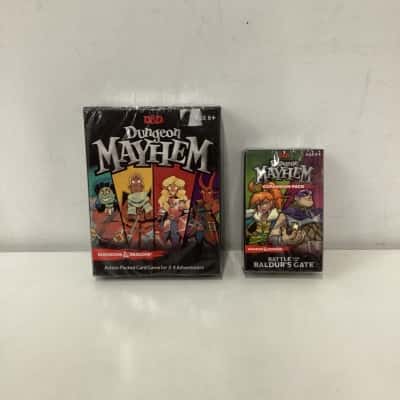 NEW - Dungeons & Dragons Dungeon Mayhem Card Game + Battle for Baldur's Gate Expansion Pack