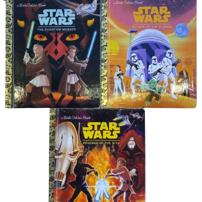 Star Wars Prequels Little Golden Books Set of 3