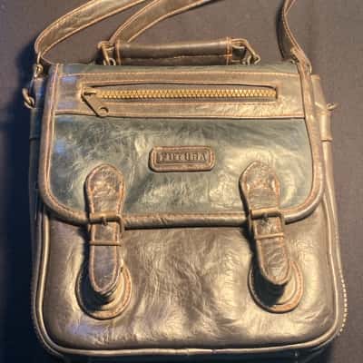 Unisex Futura Genuine Leather Crossbody Satchel Bag