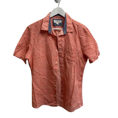 Country Road Mens  Size M  Shirt Salmom Palm Trees