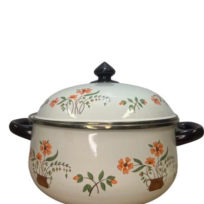 Countryside Collection Vintage Enamel Stewpot Made in Spain