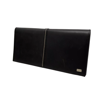 Oroton Travel/Passort Black Leather Wallet  