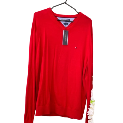 Tommy Hilfiger Red Jumper Unisex  Size XXL 