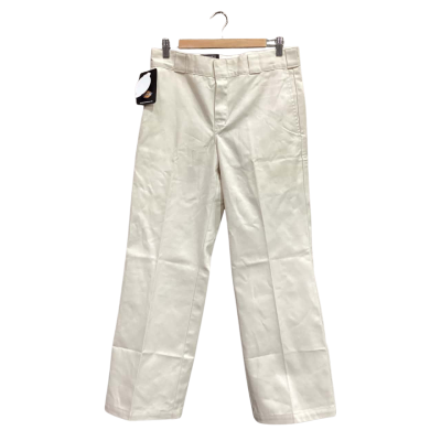 Dickies Mens Mid Rise Pants Cream Size 28