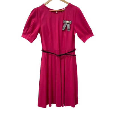 Review Womens  Size 12 “Nikki Ponte” Dress Pink  