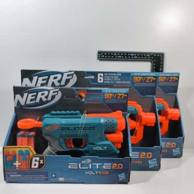 As New 3x Nerf + 1 Jurassic World Air Blasters 