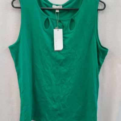 W. Lane Womens  Size L Singlet Top Green 