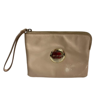 Mimco Womens Clutch Pouch Beige/Rose Gold