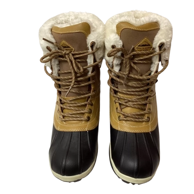  Womens  Size 38 Boots Beige / Brown 