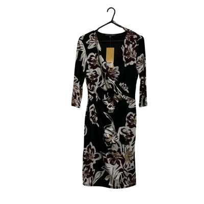 Liz Jordan Womens  Size M Floral Dress Black