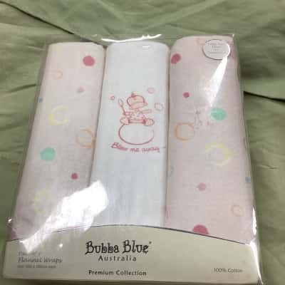 KidsBubba Blue Flannel Wraps (g)