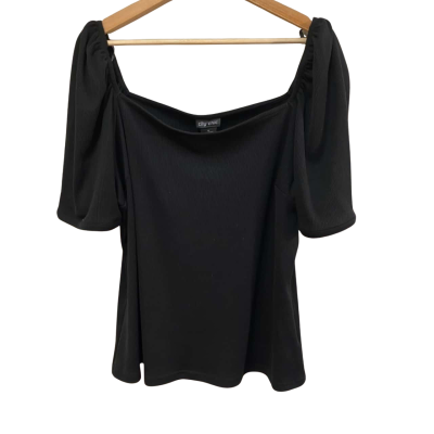 BNWT City Chic Womens Size S Black Top