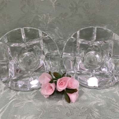 Orrefors Crystal Candle Holders
