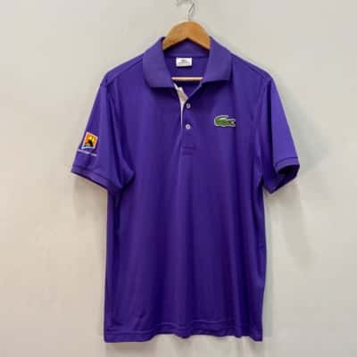 Lacoste / Australian Open Mens  Size XL Polo Shirt Purple 