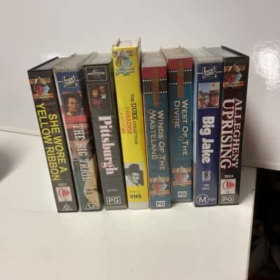 Vintage John Wayne VHS tapes x 8