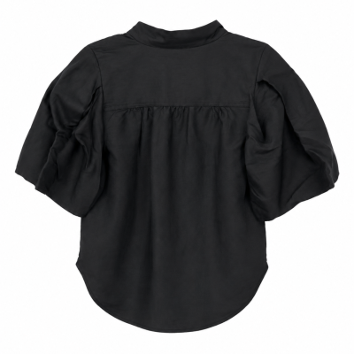 Country Road Womens  Size 4 Button Up Top Black  