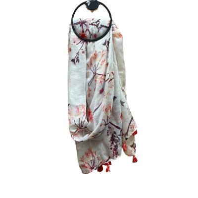 Liz Jordan Womens  Size One Size Scarf Cream / Floral 