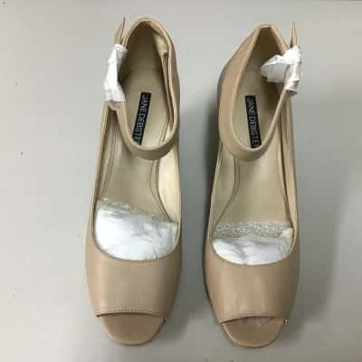 Jane Debster Womens  Size 9 Open Toe Wedge Heel Shoes
