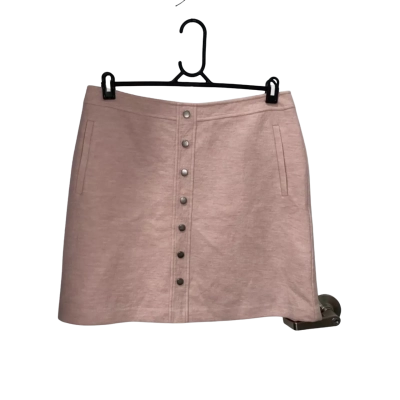 Marcs Rose Melange Lani Felted Wool Mini Skirt Size 14